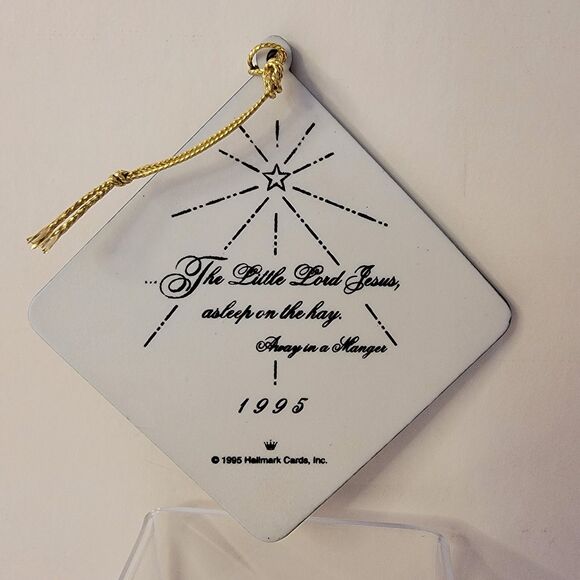 Hallmark Keepsake Porcelain Ornament 1995 Away In A Manger NIB - Picture 4 of 5